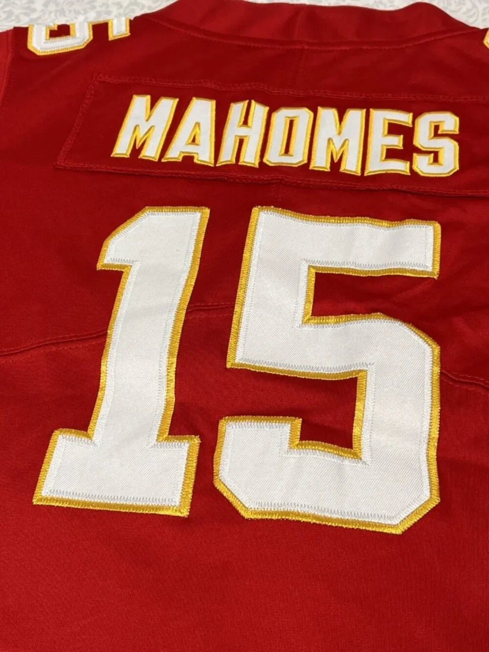Patrick Mahomes Kansas City Chiefs Nike Jersey Youth Small On Field NFL #15 Red - Picture 7 of 9